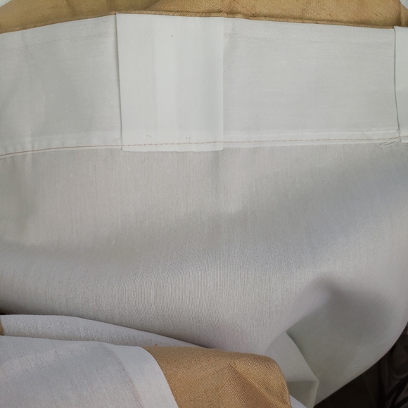 JC Penney Curtains 2 panels 80" x 106"  Gold  Lined Hidden Tab Weighted NEW - Picture 8 of 14